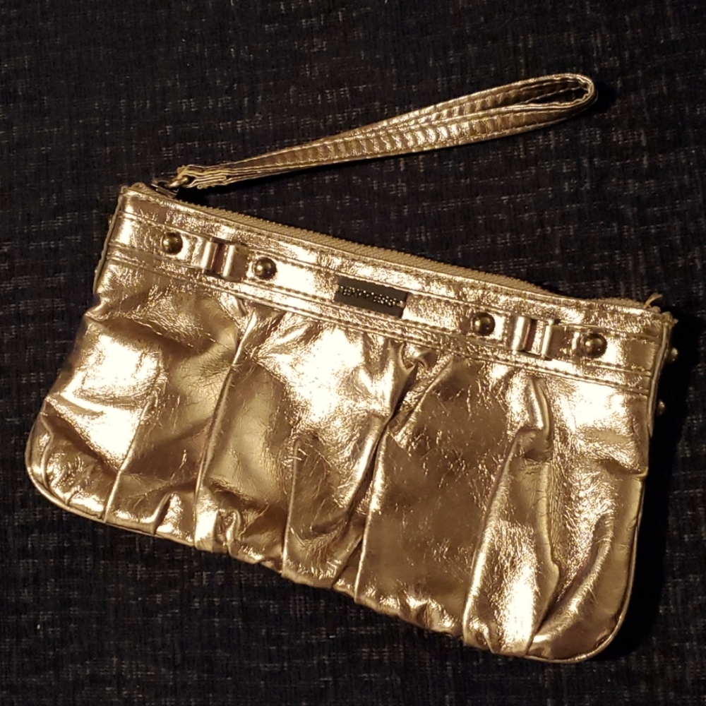Express Gold/Metallic Mini Purse/Wristlet